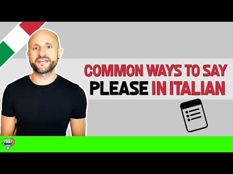 How to Say "Please" in Italian | Basic Italian Words for Beginners