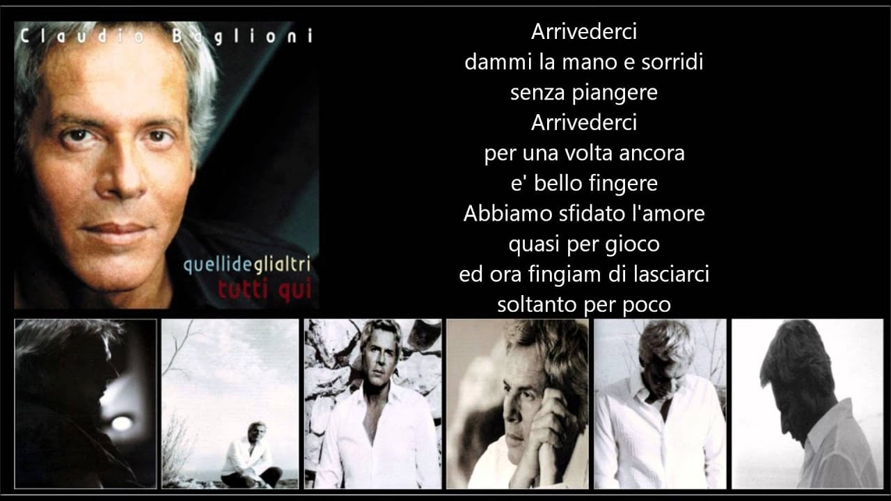 CLAUDIO BAGLIONI - Arrivederci