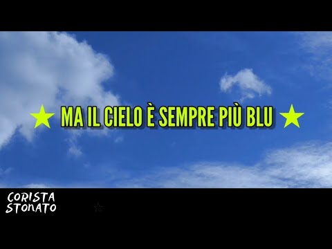 Ma il cielo è sempre più blu - Rino Gaetano (lyrics video & testo)
