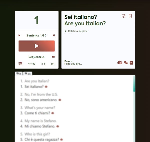 italian audio lessons