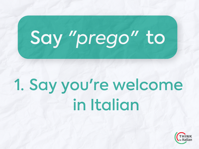 Different meanings of "prego" (1)