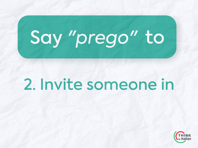 Different meanings of "prego" (2)