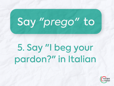 Different meanings of "prego" (5)
