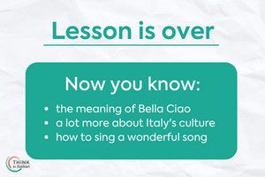 Now you know what bella ciao means