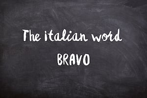 The Italian word Bravo