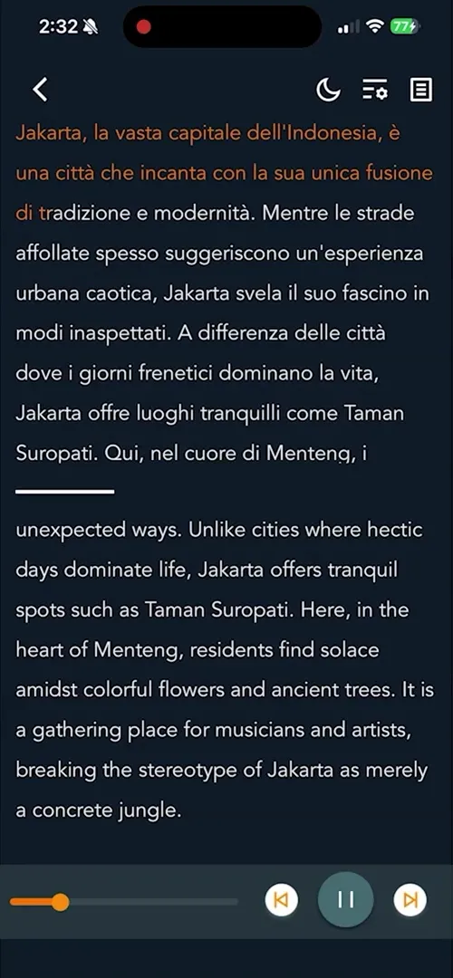 Beelinguapp additional features screenshot