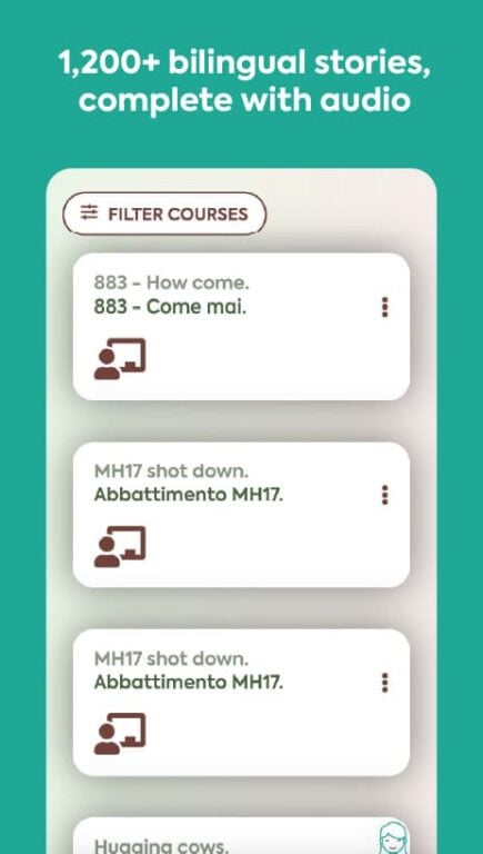 bilingual stories with audio