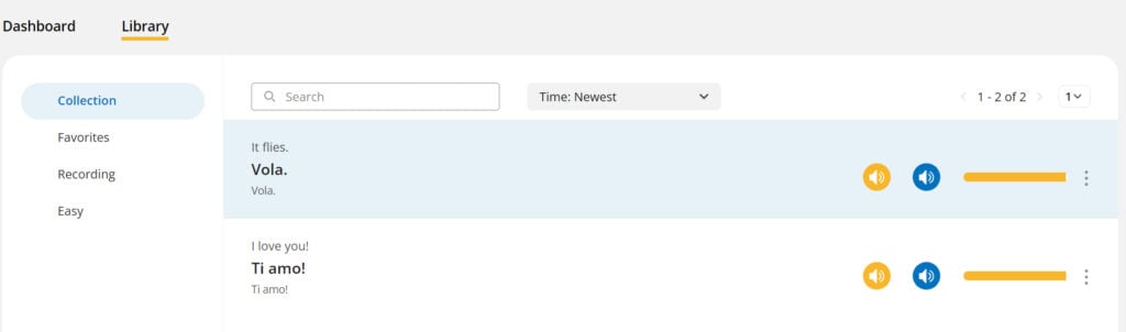 glossika italian review library collection