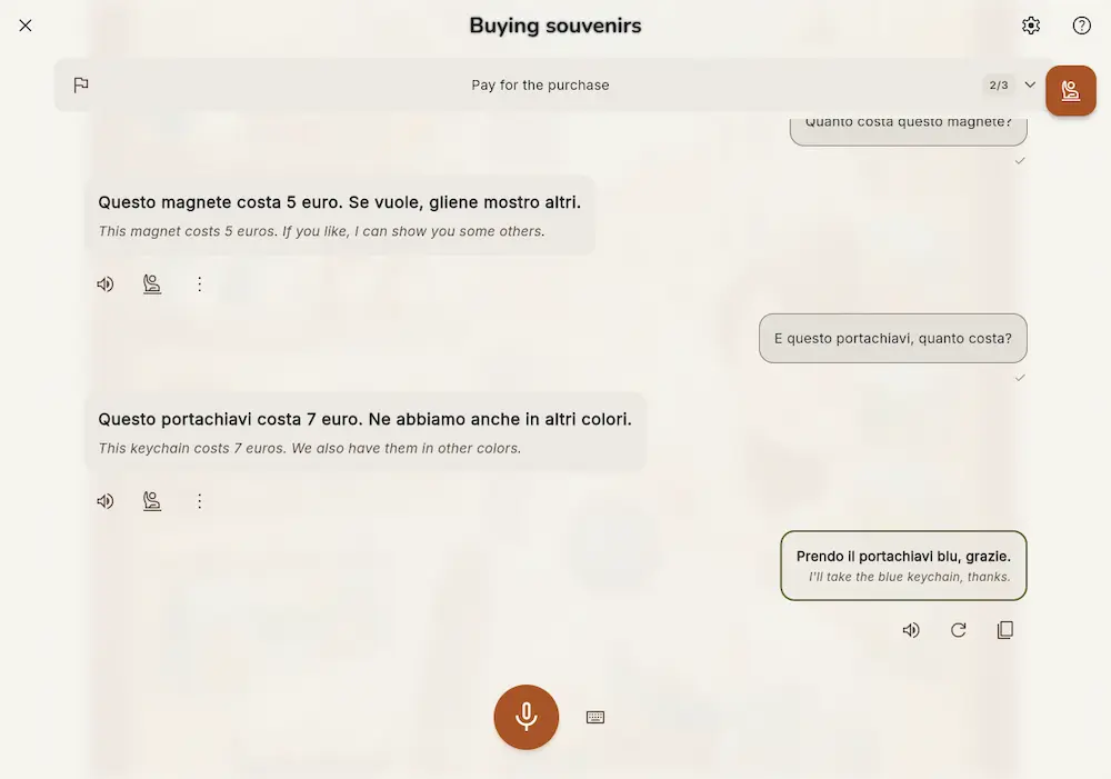 italian ai conversation