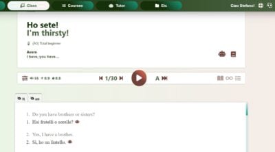 italian audio lesson preview