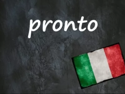 italian word pronto
