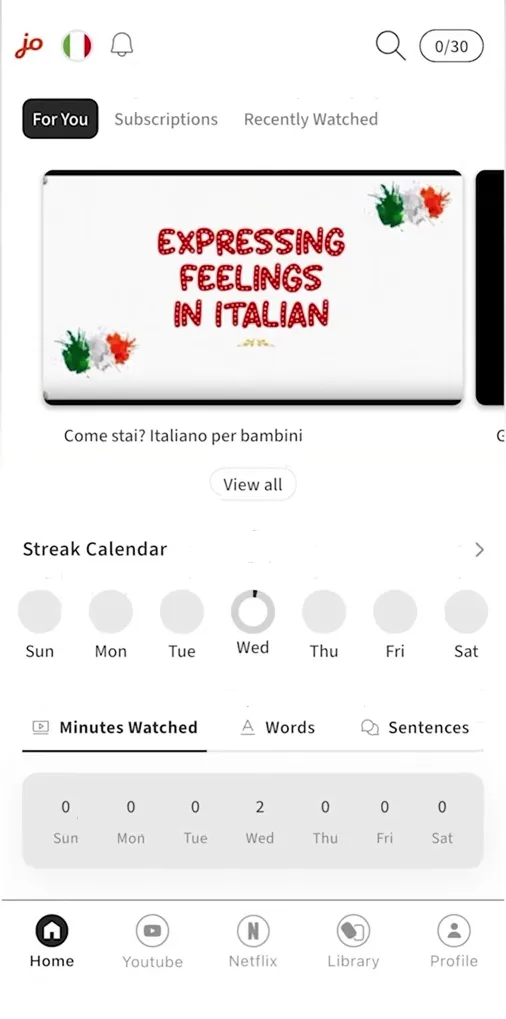 Jolii.ai learning interface