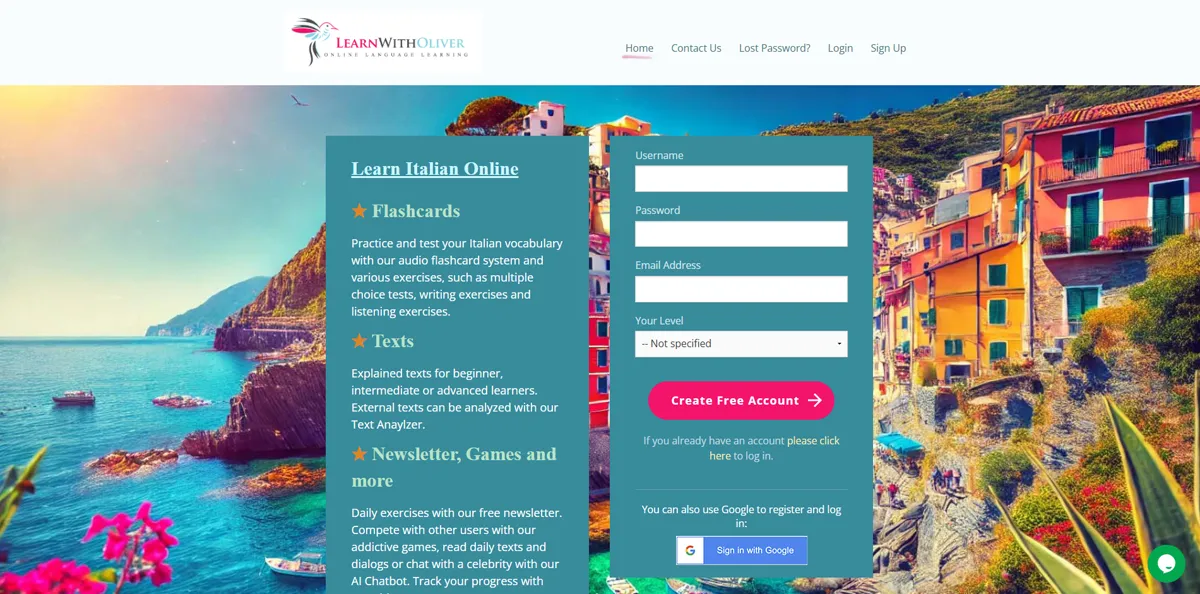 learnwitholiver home
