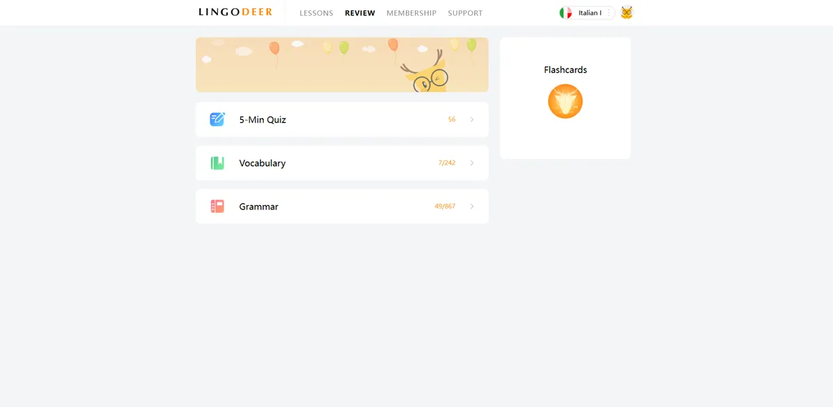 LingoDeer bonus features