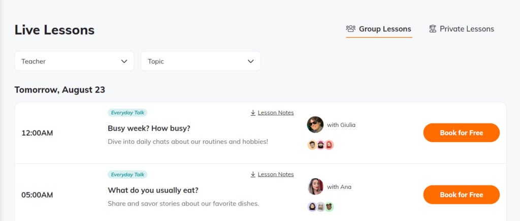 lingopie italian review live lessons