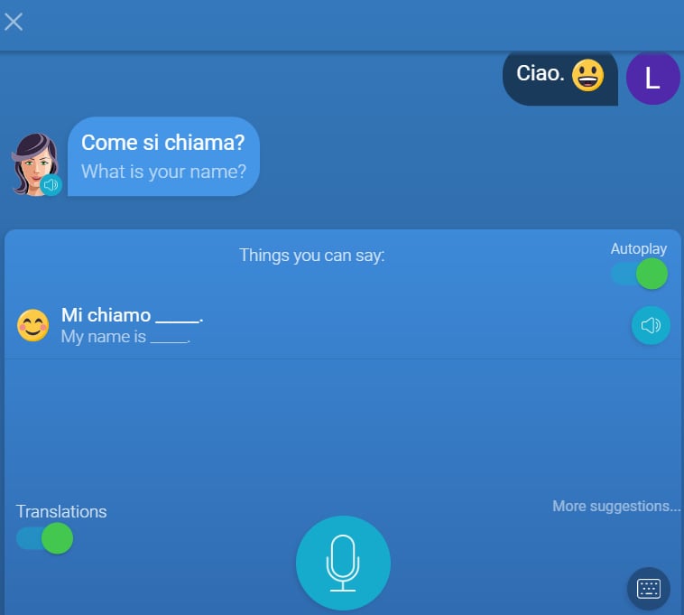 mondly italian review chatbot