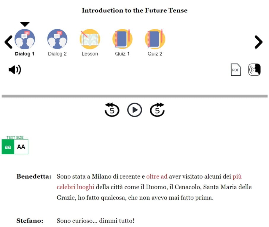 news in slow italia review lesson dialogue (1)