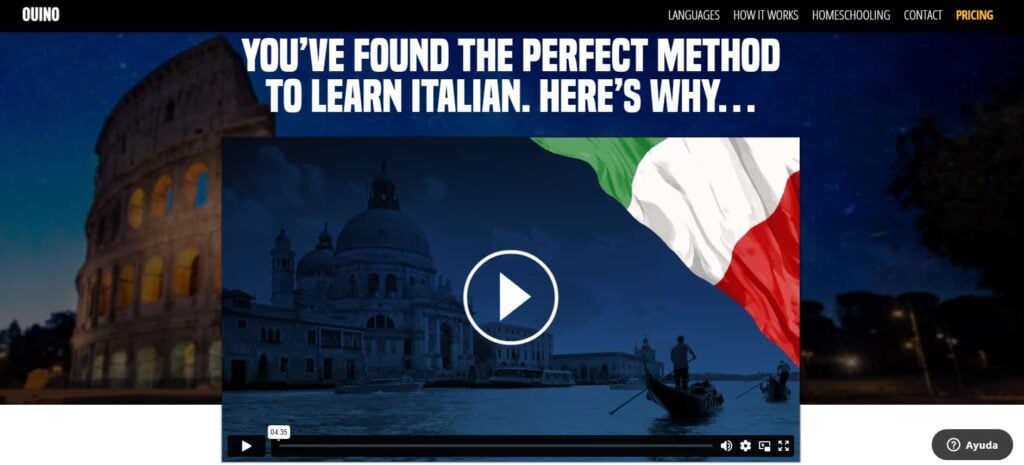 ouino review italian homepage