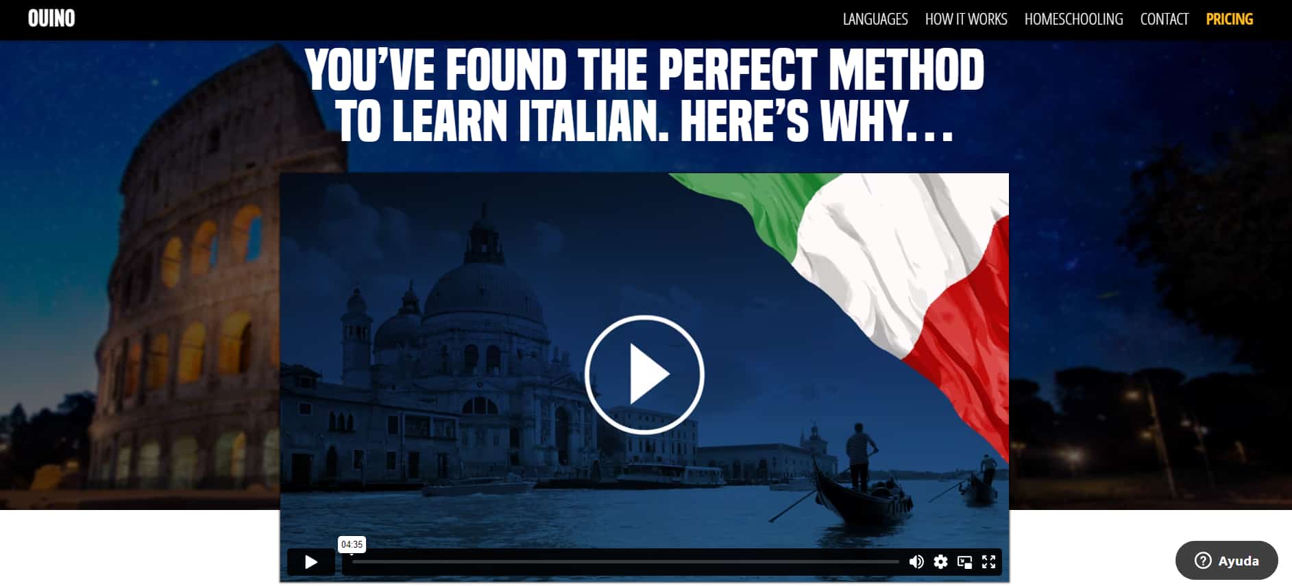 ouino review italian homepage