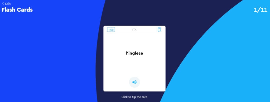 pimsleur italian review flash cards