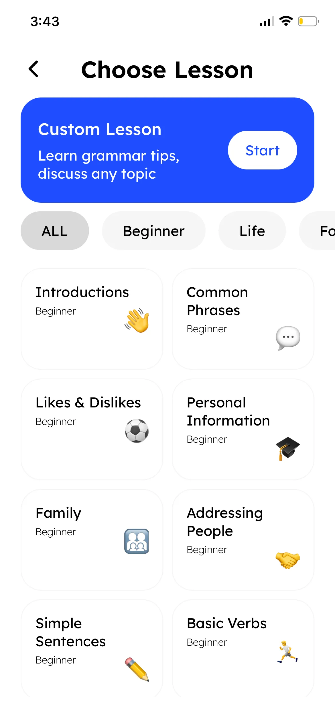 Pingo AI conversation and feedback interface