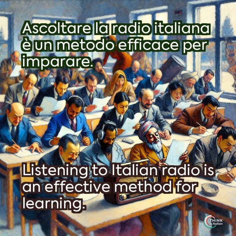 Ascoltare la radio italiana è un metodo efficace per imparare.