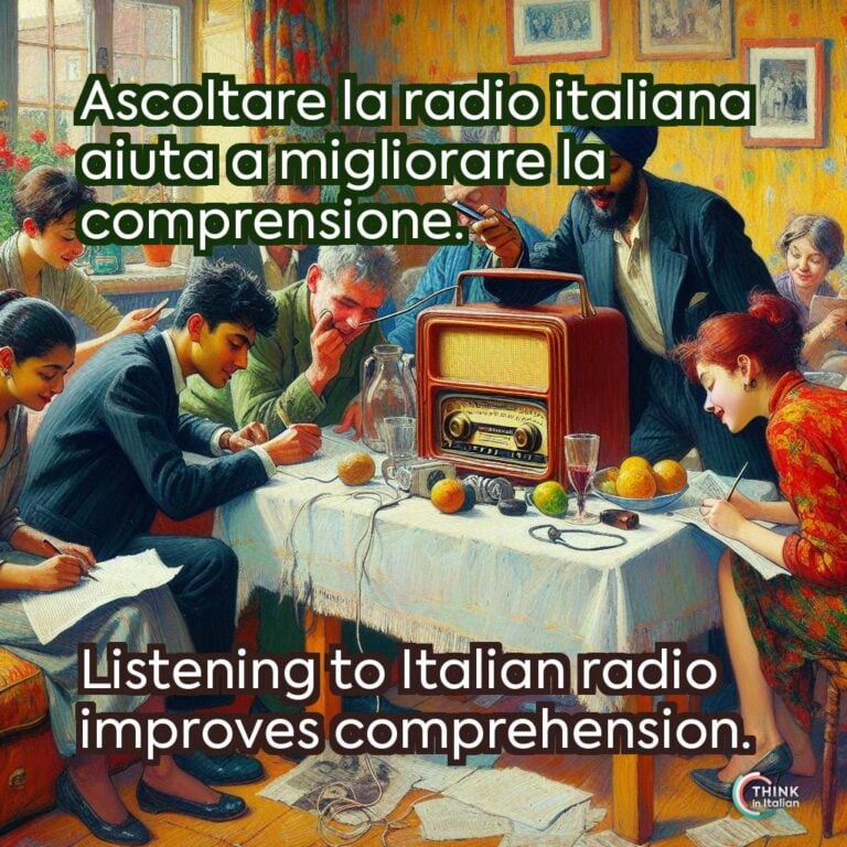 Ascoltare la radio italiana aiuta a migliorare la comprensione.