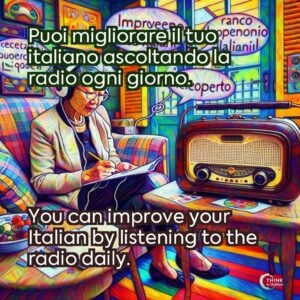 Puoi migliorare il tuo italiano ascoltando la radio ogni giorno.