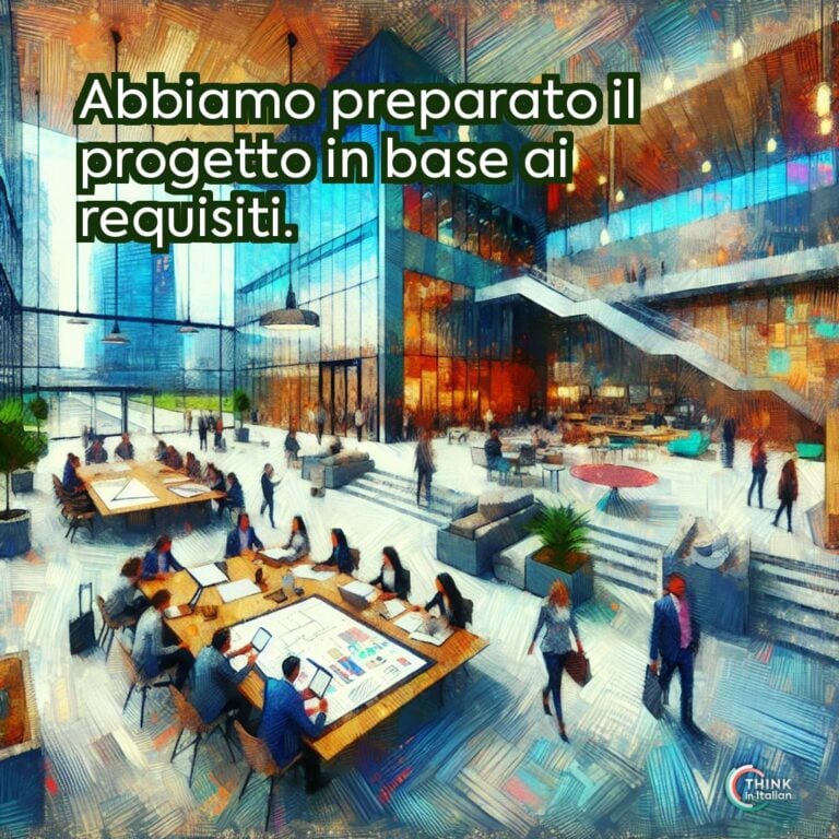 Abbiamo preparato il progetto in base ai requisiti.