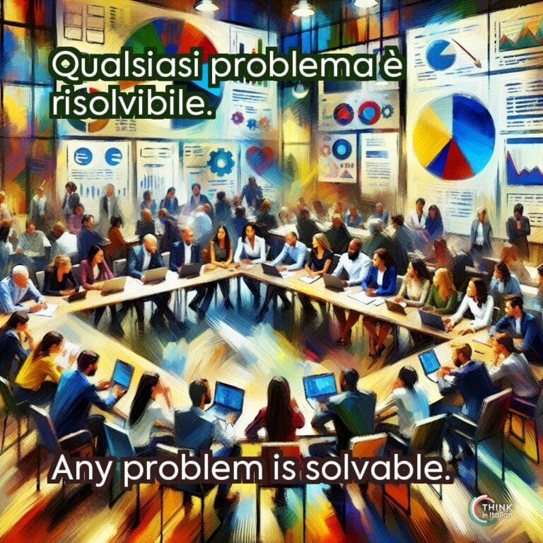 Qualsiasi problema è risolvibile.