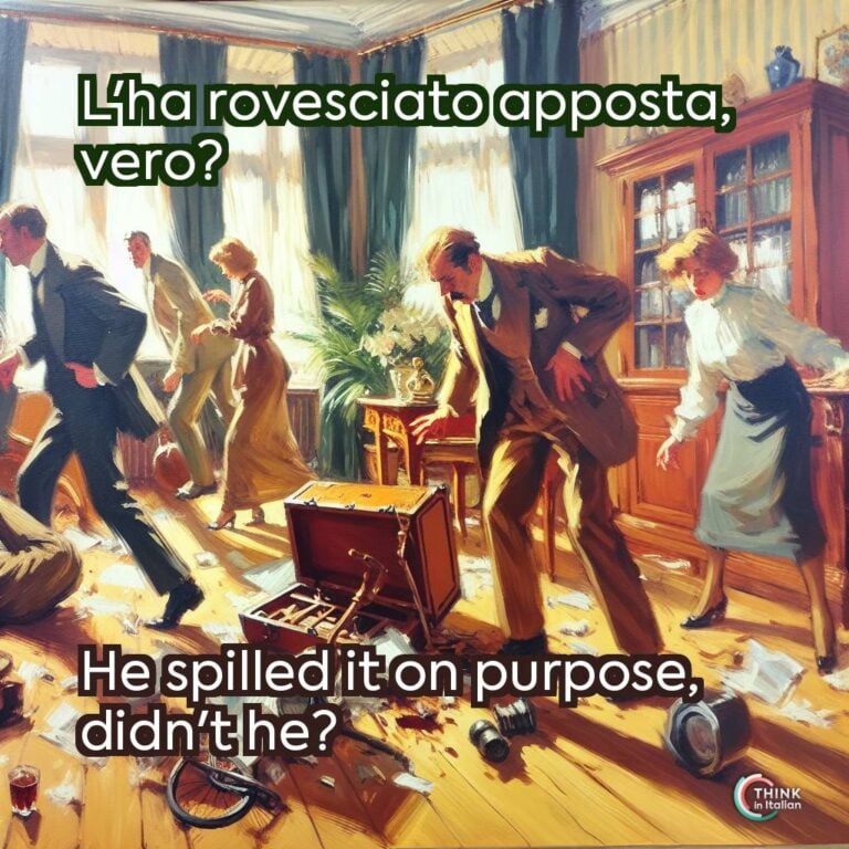 L'ha rovesciato apposta, vero?  