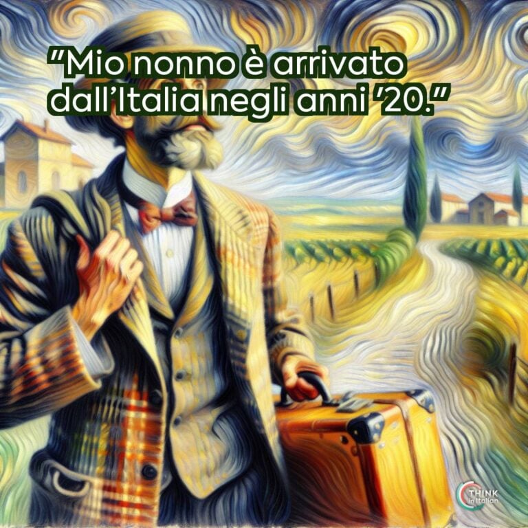 "Mio nonno è arrivato dall’Italia negli anni '20."