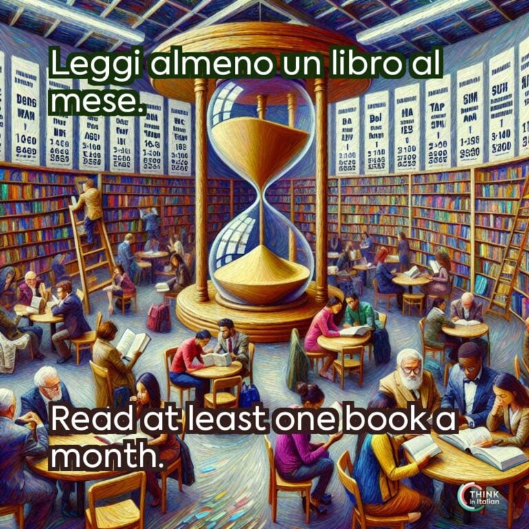 Leggi almeno un libro al mese.