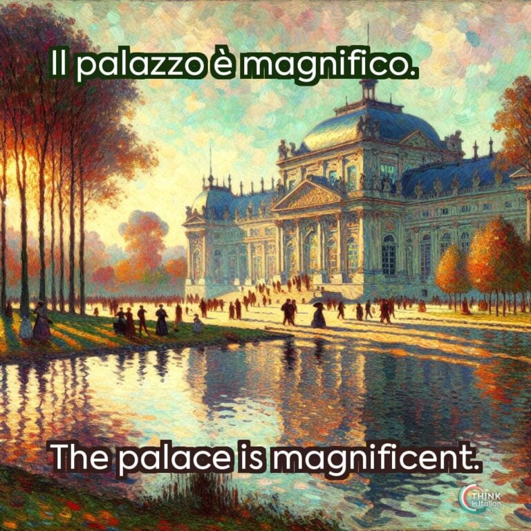 Il palazzo è magnifico.