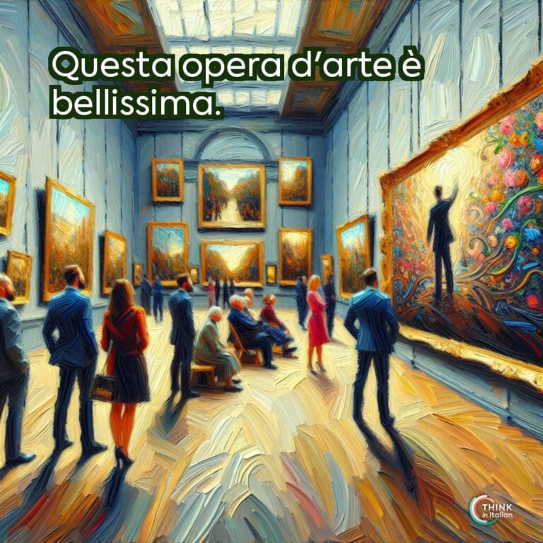 Questa opera d'arte è bellissima.