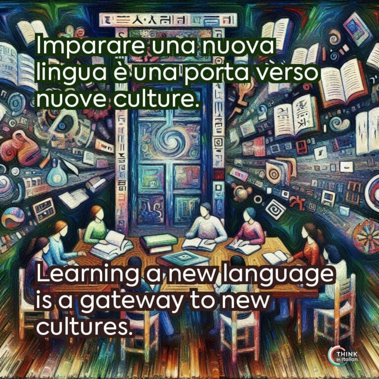Imparare una nuova lingua è una porta verso nuove culture.