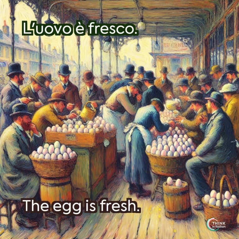 L'uovo è fresco.