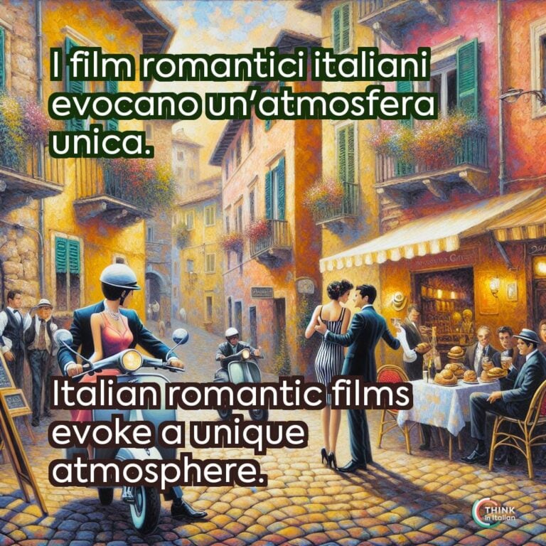 I film romantici italiani evocano un'atmosfera unica.