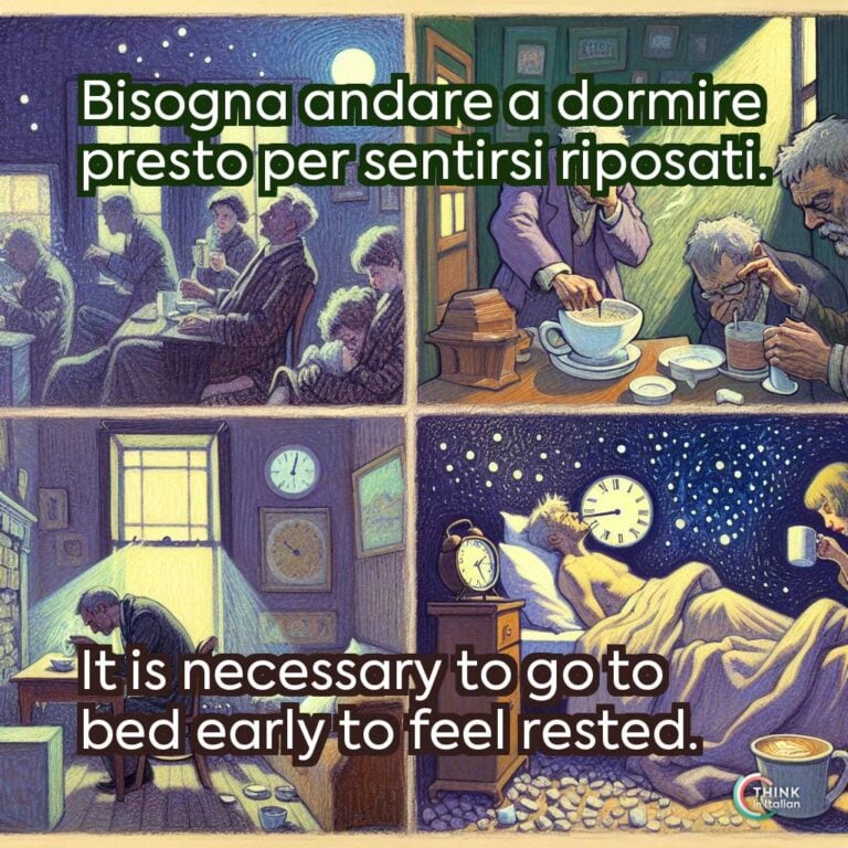 Bisogna andare a dormire presto per sentirsi riposati.