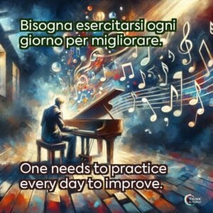 Bisogna esercitarsi ogni giorno per migliorare.