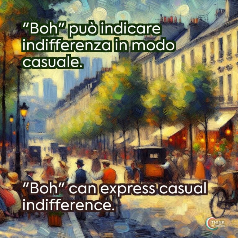 "Boh" può indicare indifferenza in modo casuale.  