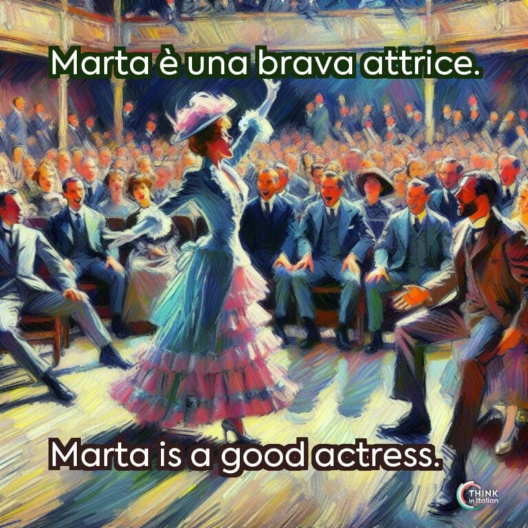 Marta è una brava attrice.