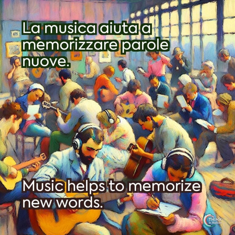 La musica aiuta a memorizzare parole nuove.