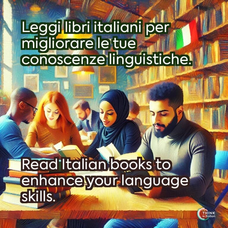 Leggi libri italiani per migliorare le tue conoscenze linguistiche.