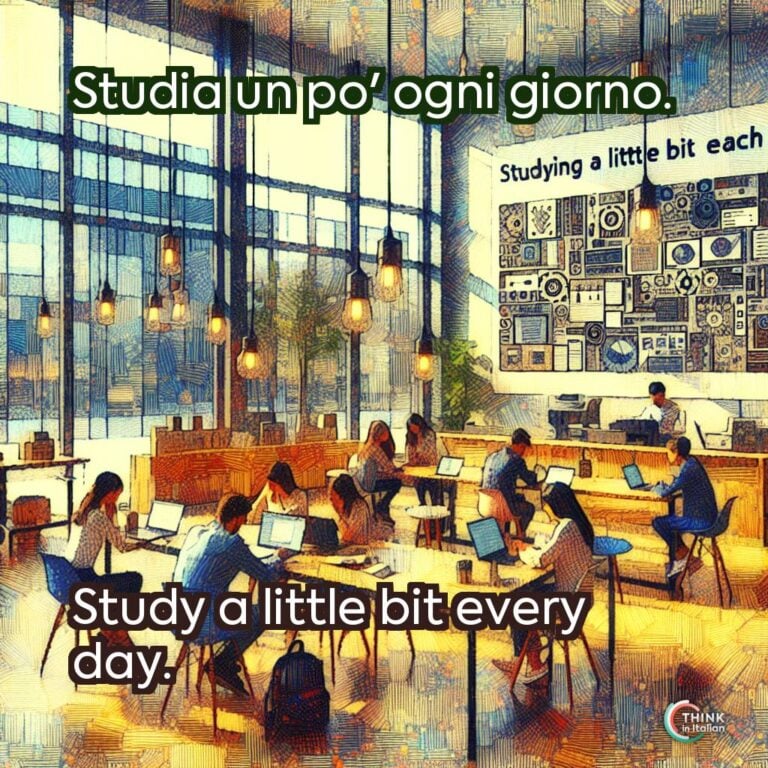 Studia un po' ogni giorno.