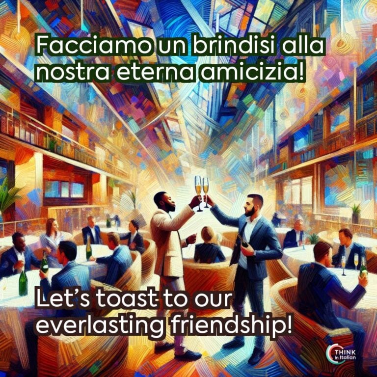 Facciamo un brindisi alla nostra eterna amicizia!