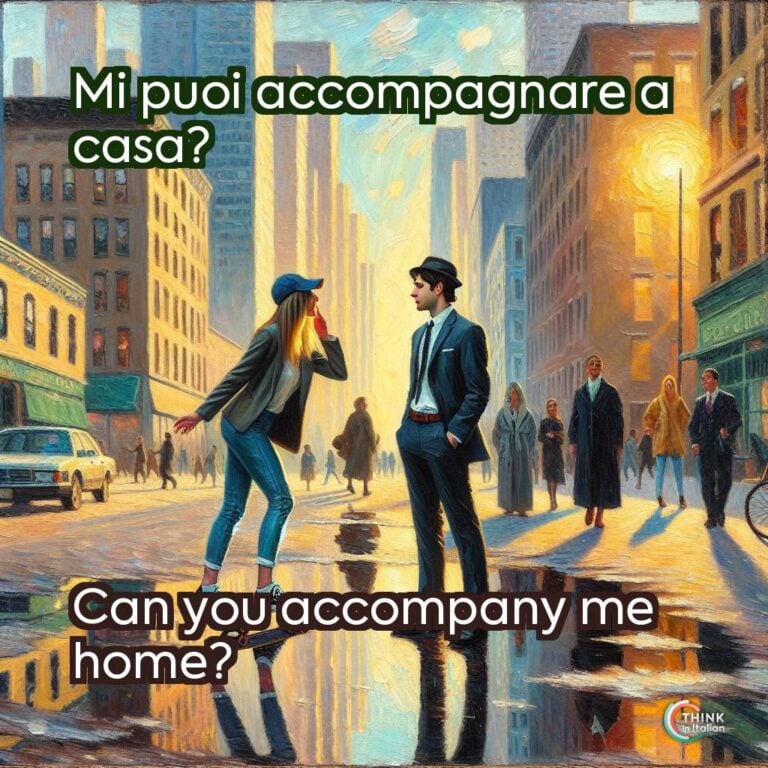 Mi puoi accompagnare a casa?