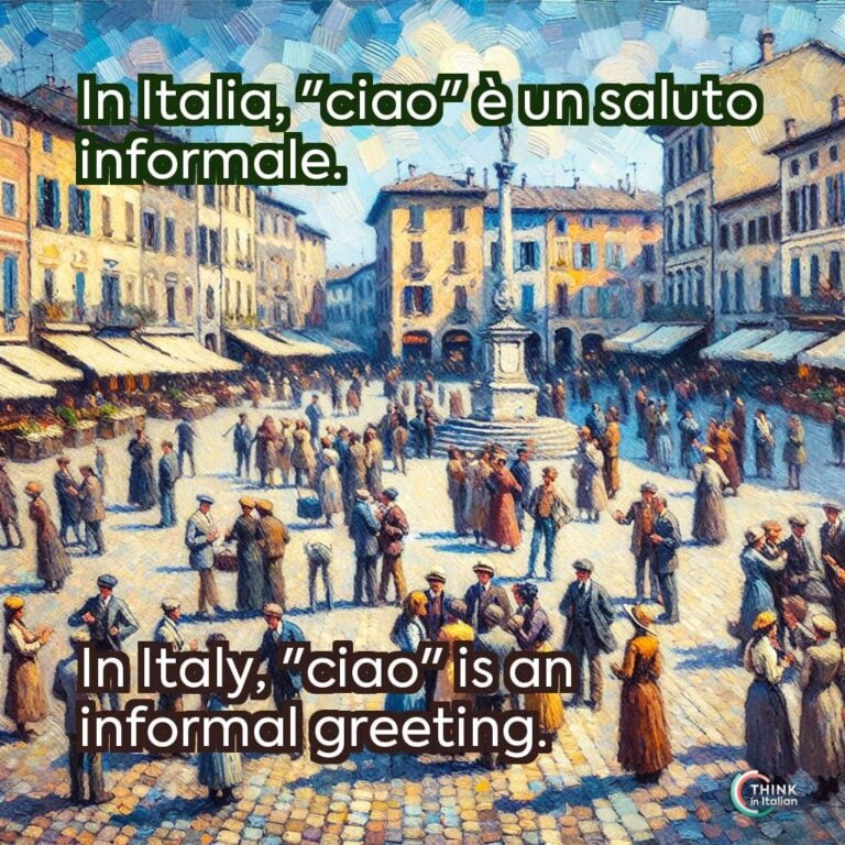 In Italia, "ciao" è un saluto informale.
