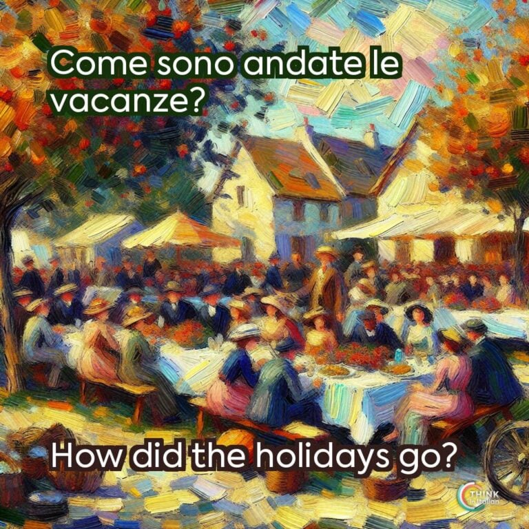 Come sono andate le vacanze?  