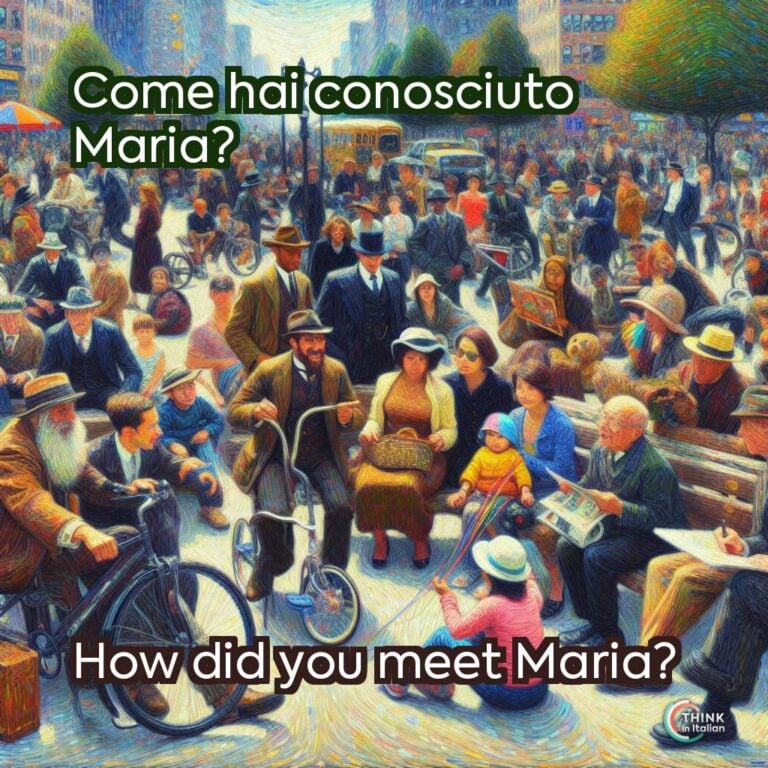 Come hai conosciuto Maria?
